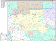 Monterey Park Wall Map Premium Style